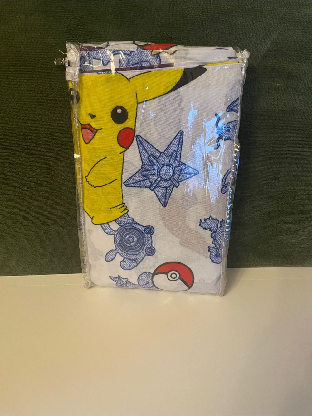 Nintendo, Pokémon Pikachu & Poké Vintage 1998 Window Valance 84”wide 15” long.